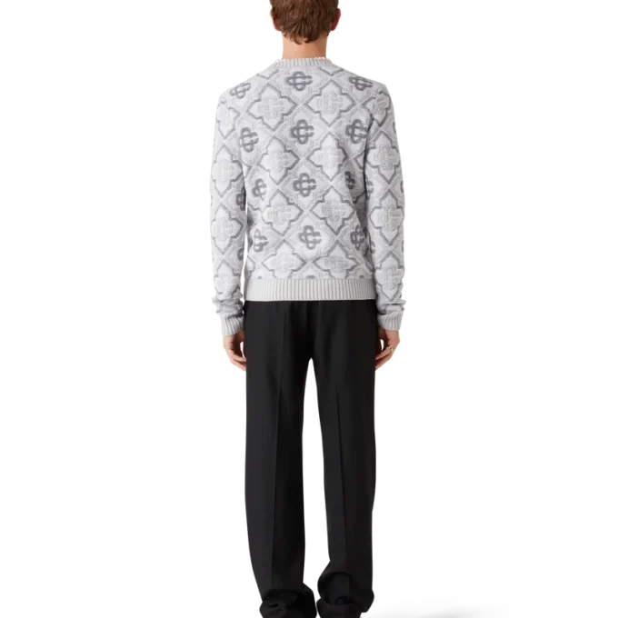 Suéter de punto con monograma
