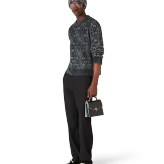 Suéter mullido con monograma