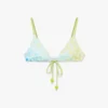 Top de bikini con cordones y cuentas Optic Drop