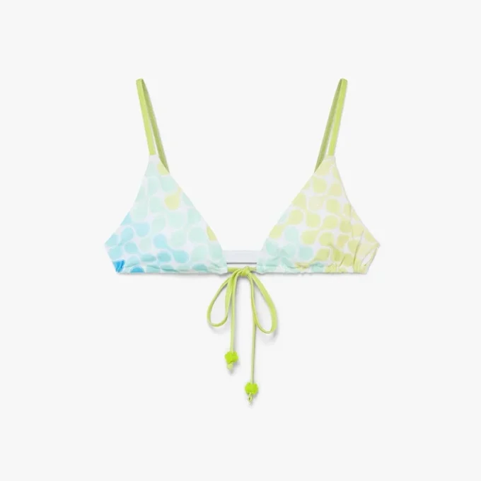 Top de bikini con cordones y cuentas Optic Drop