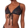 Top de bikini con tiras Monogram