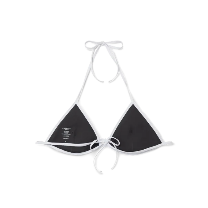 Top de bikini texturado