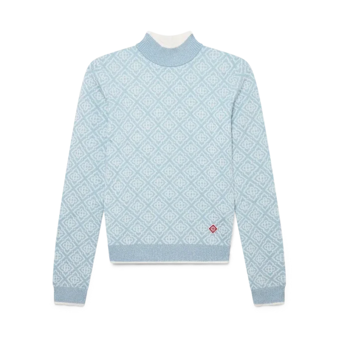 Top de cuello alto con monograma Ski