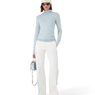 Top de cuello alto con monograma Ski