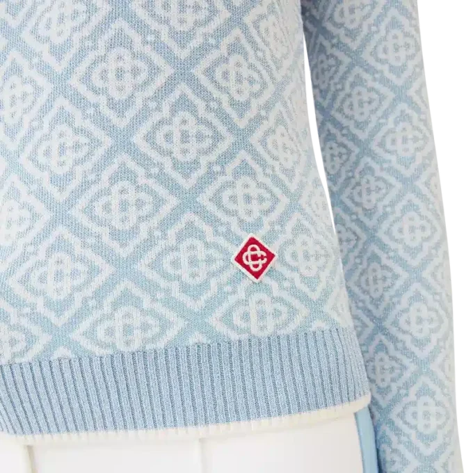 Top de cuello alto con monograma Ski