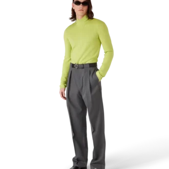 Top de cuello vuelto de merino