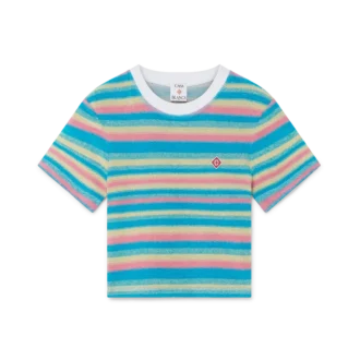 Top de rizo a rayas Top de rizo a rayas