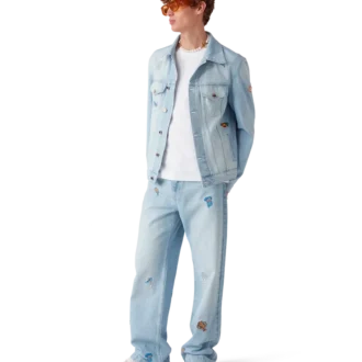 Vaqueros con motivo bordado