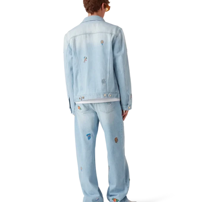 Vaqueros con motivo bordado