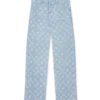 Vaqueros de corte holgado con monograma en denim