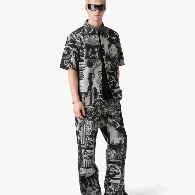 Vaqueros de pierna recta Rave Collage