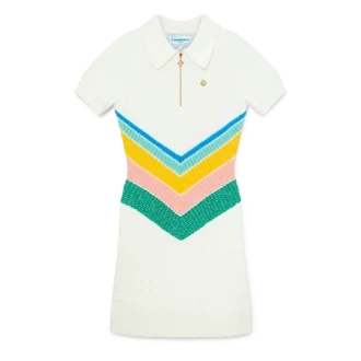 Vestido Bouclé Chevron