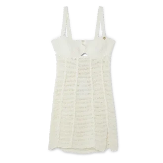 Vestido bustier de croché