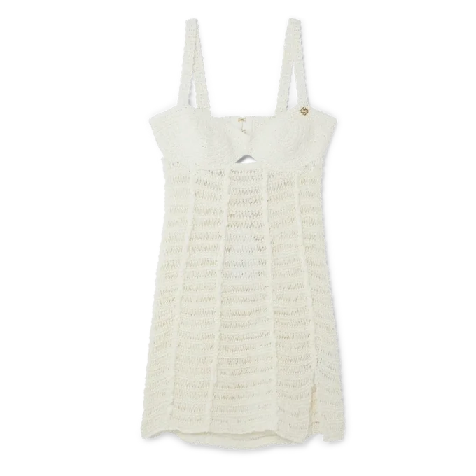 Vestido bustier de croché
