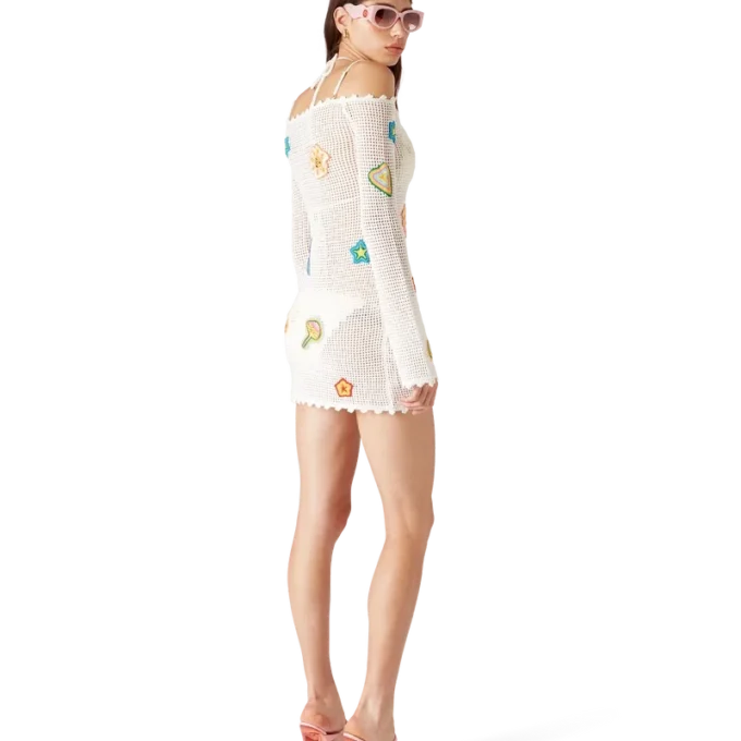 Vestido de ganchillo con motivos Vestido de ganchillo con motivos