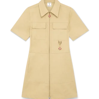 Vestido de jacquard de algodón con monograma