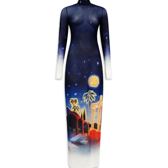 Vestido de malla Midnight Acropolis Vestido de malla Midnight Acropolis