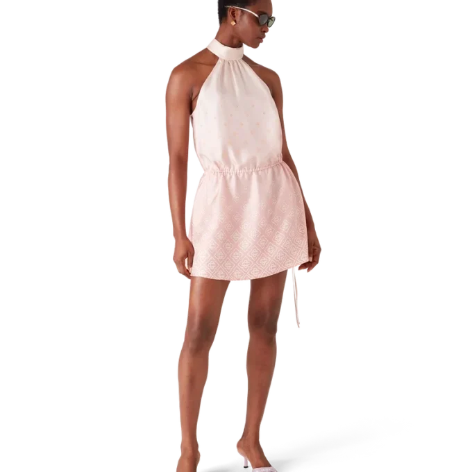 Vestido de seda Monogram Degrade Vestido de seda Monogram Degrade