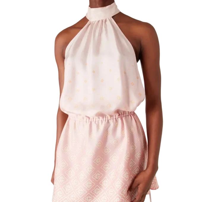 Vestido de seda Monogram Degrade Vestido de seda Monogram Degrade