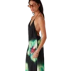 Vestido de seda Orchid Glitch