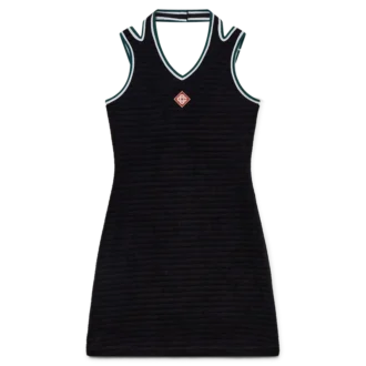 Vestido de tenis de terciopelo texturado