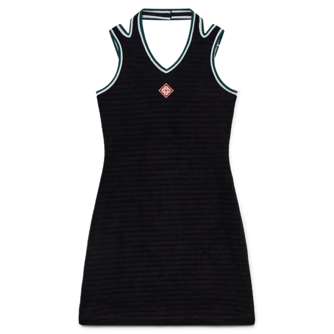 Vestido de tenis de terciopelo texturado