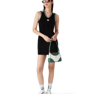 Vestido de tenis de terciopelo texturado