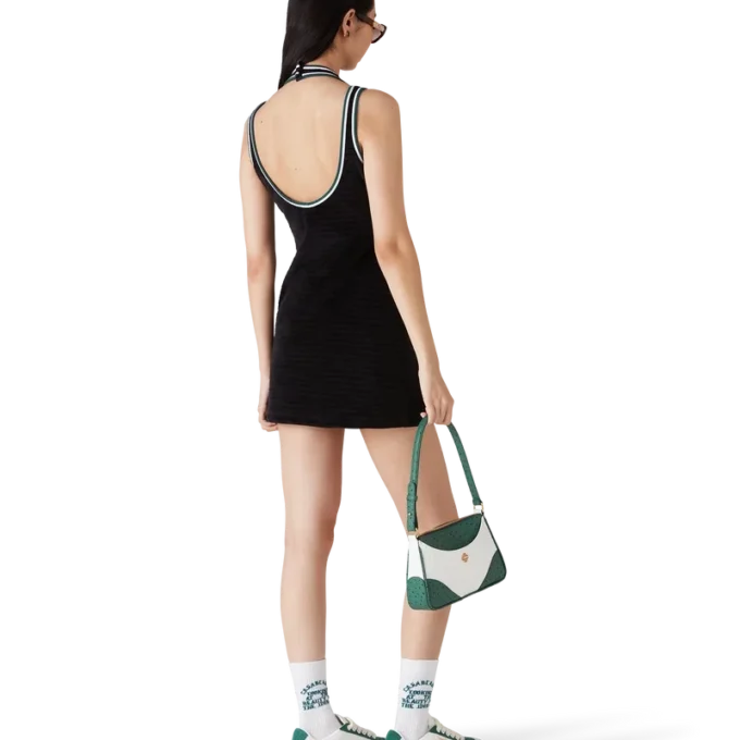 Vestido de tenis de terciopelo texturado