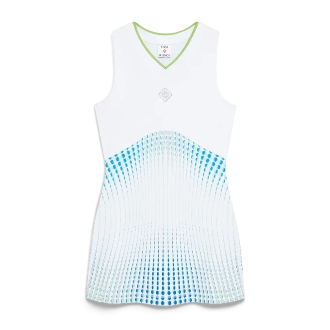 Vestido Racer con estampado de tenis