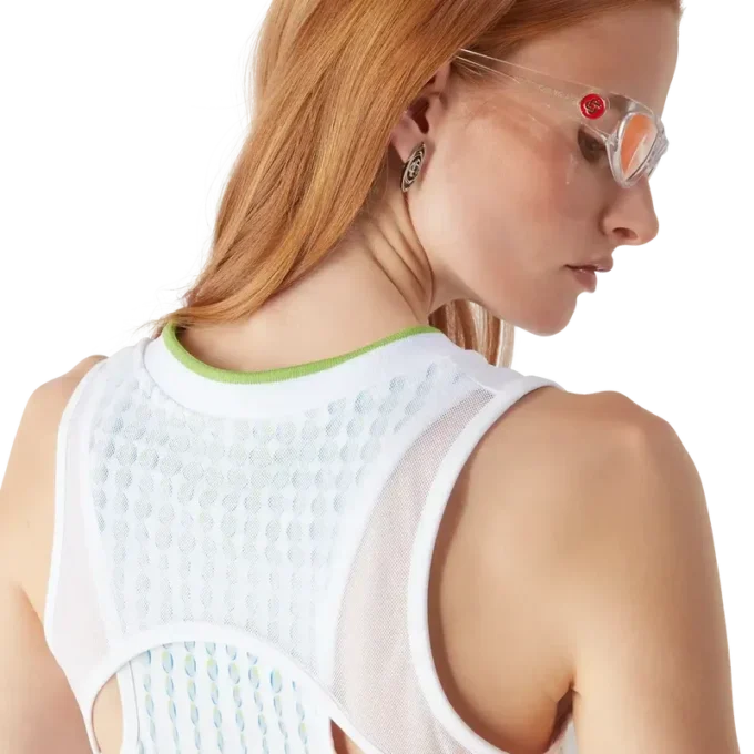 Vestido Racer con estampado de tenis