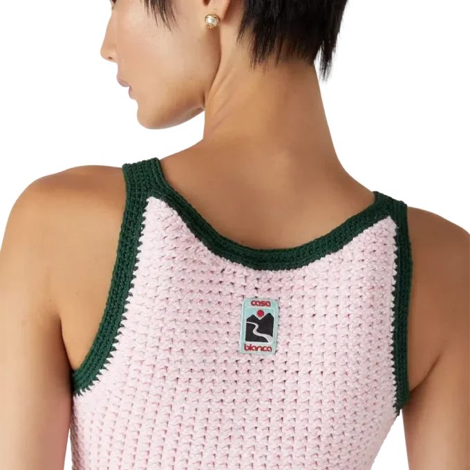 Vestido sin mangas de algodón Mouline