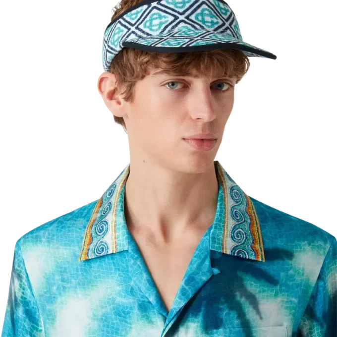 Visera de rizo con monograma