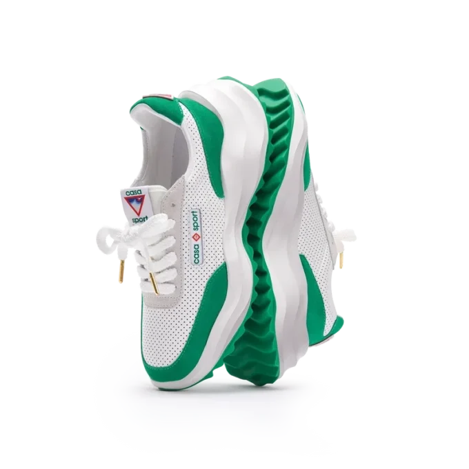 Zapatilla Atlantis para mujer en blanco y verde tenis Zapatilla Atlantis para mujer en blanco y verde tenis
