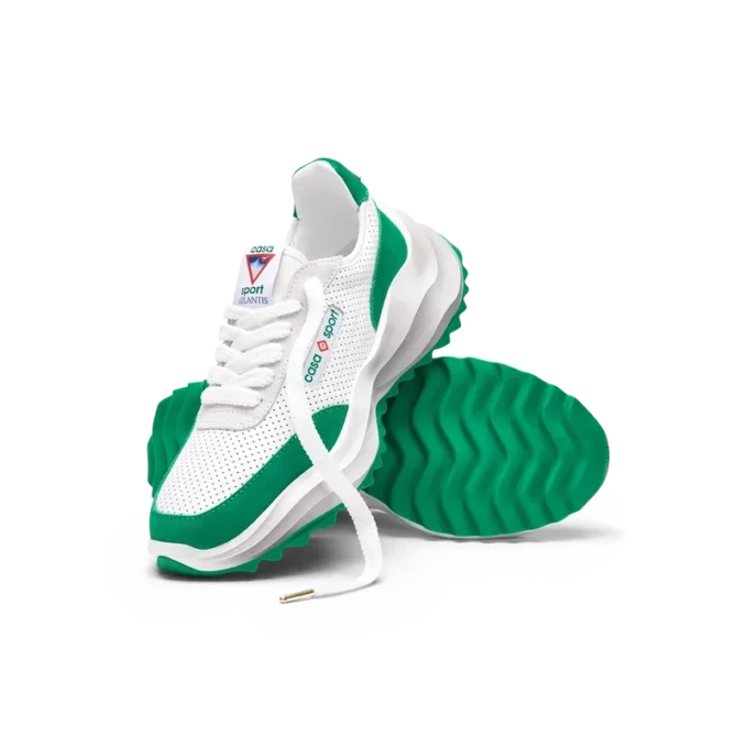 Zapatilla Atlantis para mujer en blanco y verde tenis Zapatilla Atlantis para mujer en blanco y verde tenis