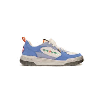 Zapatilla Court para mujer en blanco y azul