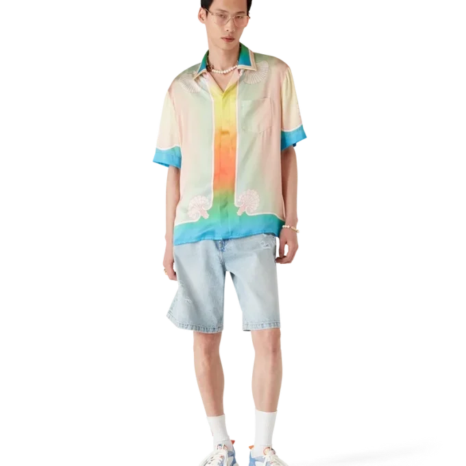 Zapatilla Court para hombre en blanco y azul