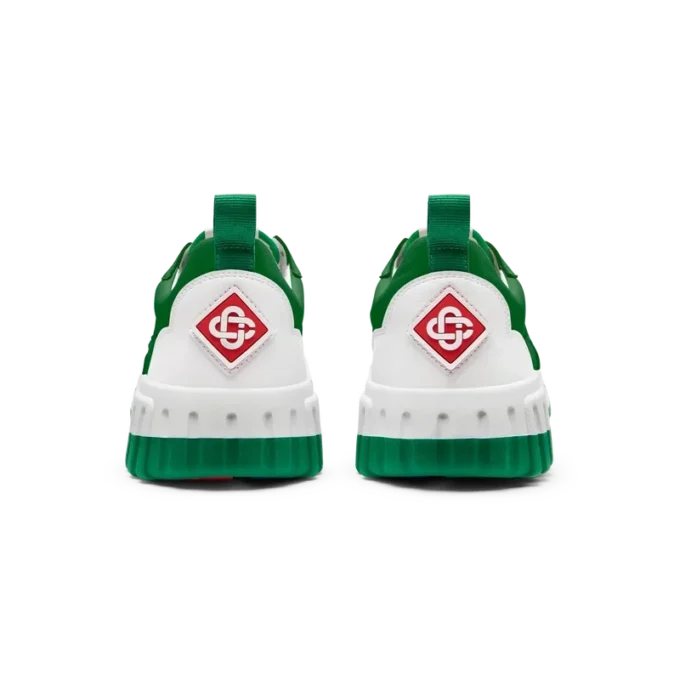 Zapatilla Court para hombre en verde y blanco