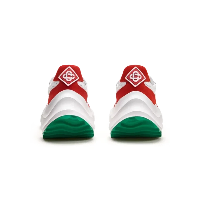 Zapatillas Atlantis blancas y rojas para hombre