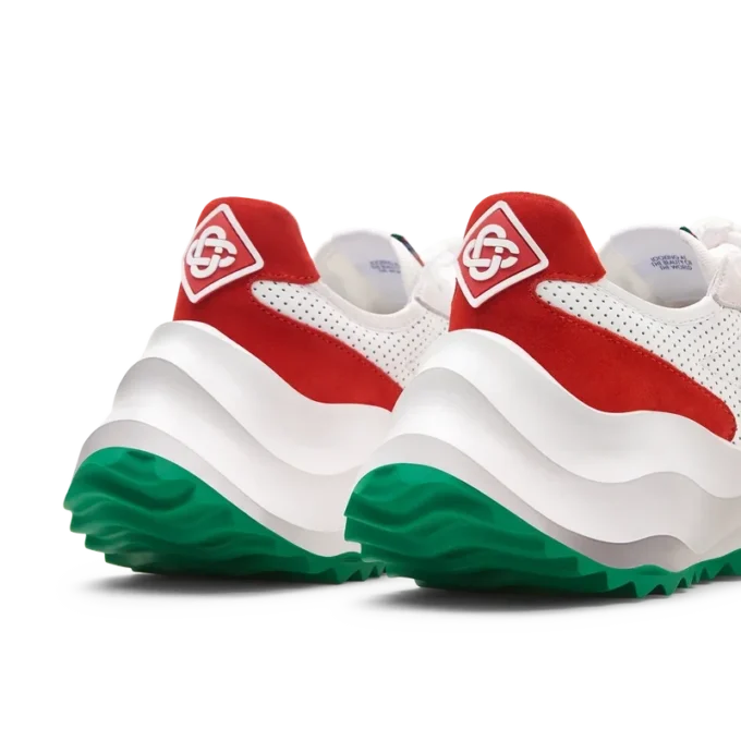 Zapatillas Atlantis blancas y rojas para hombre