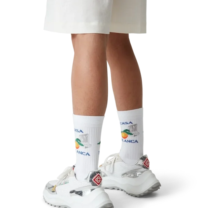 Zapatillas Atlantis para hombre en blanco y cromo