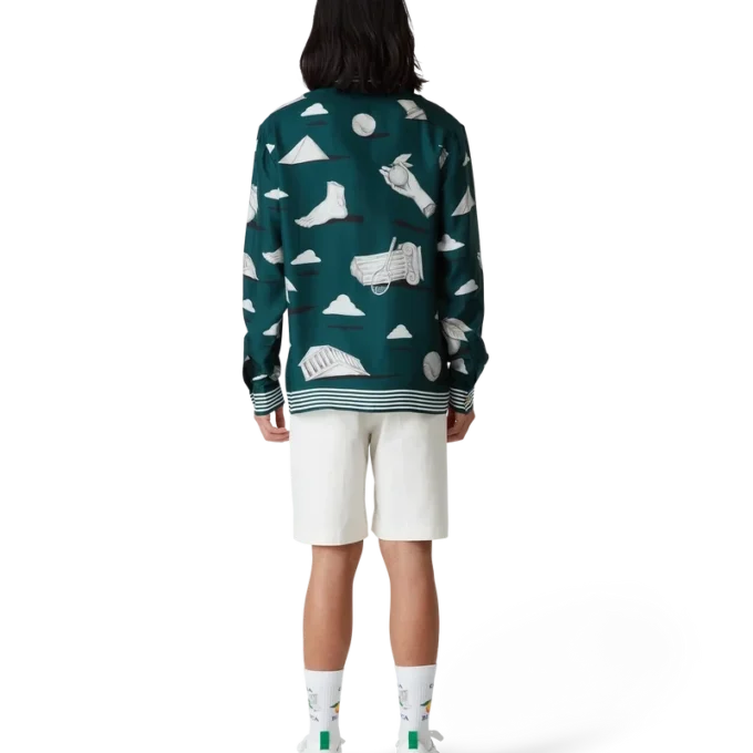 Zapatillas Court blancas y verdes para hombre