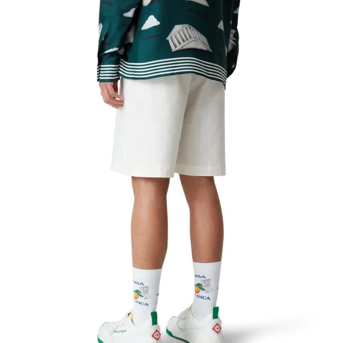 Zapatillas Court blancas y verdes para hombre