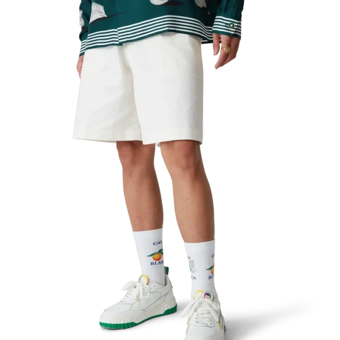 Zapatillas Court blancas y verdes para hombre