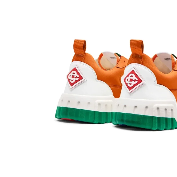 Zapatillas Court para hombre en naranja y blanco