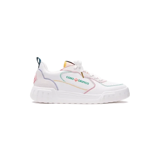 Zapatillas Court para mujer en blanco y multicolor