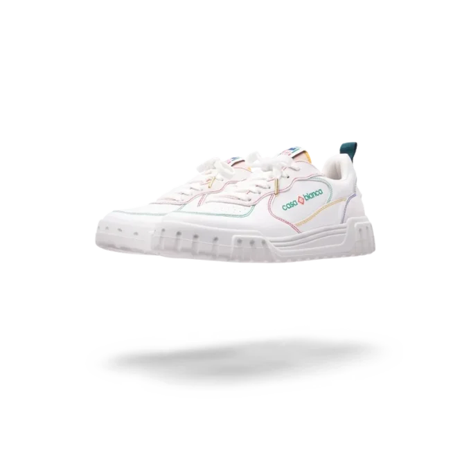 Zapatillas Court para mujer en blanco y multicolor