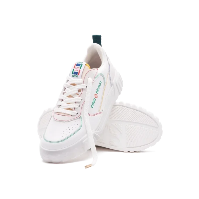 Zapatillas Court para mujer en blanco y multicolor
