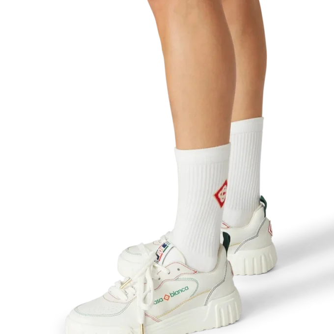 Zapatillas Court para mujer en blanco y multicolor