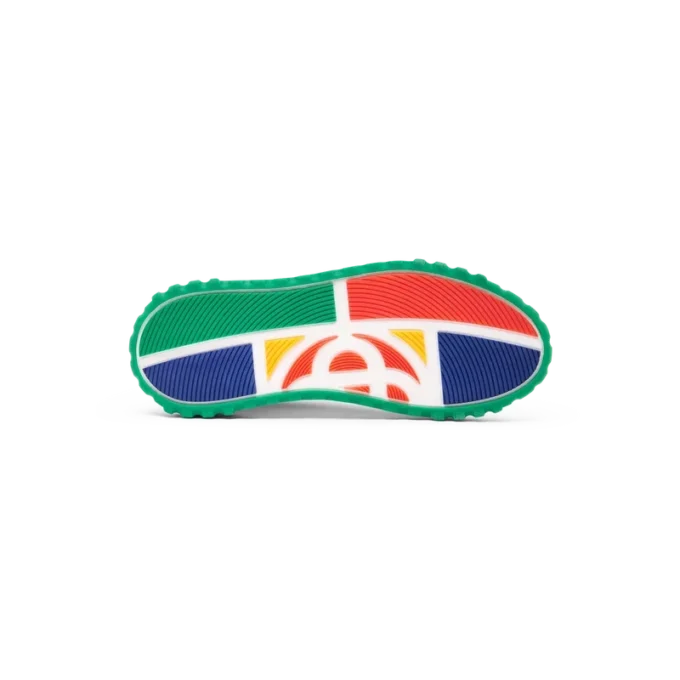 Zapatillas Court para mujer en blanco y verde