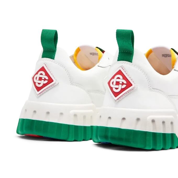 Zapatillas Court para mujer en blanco y verde